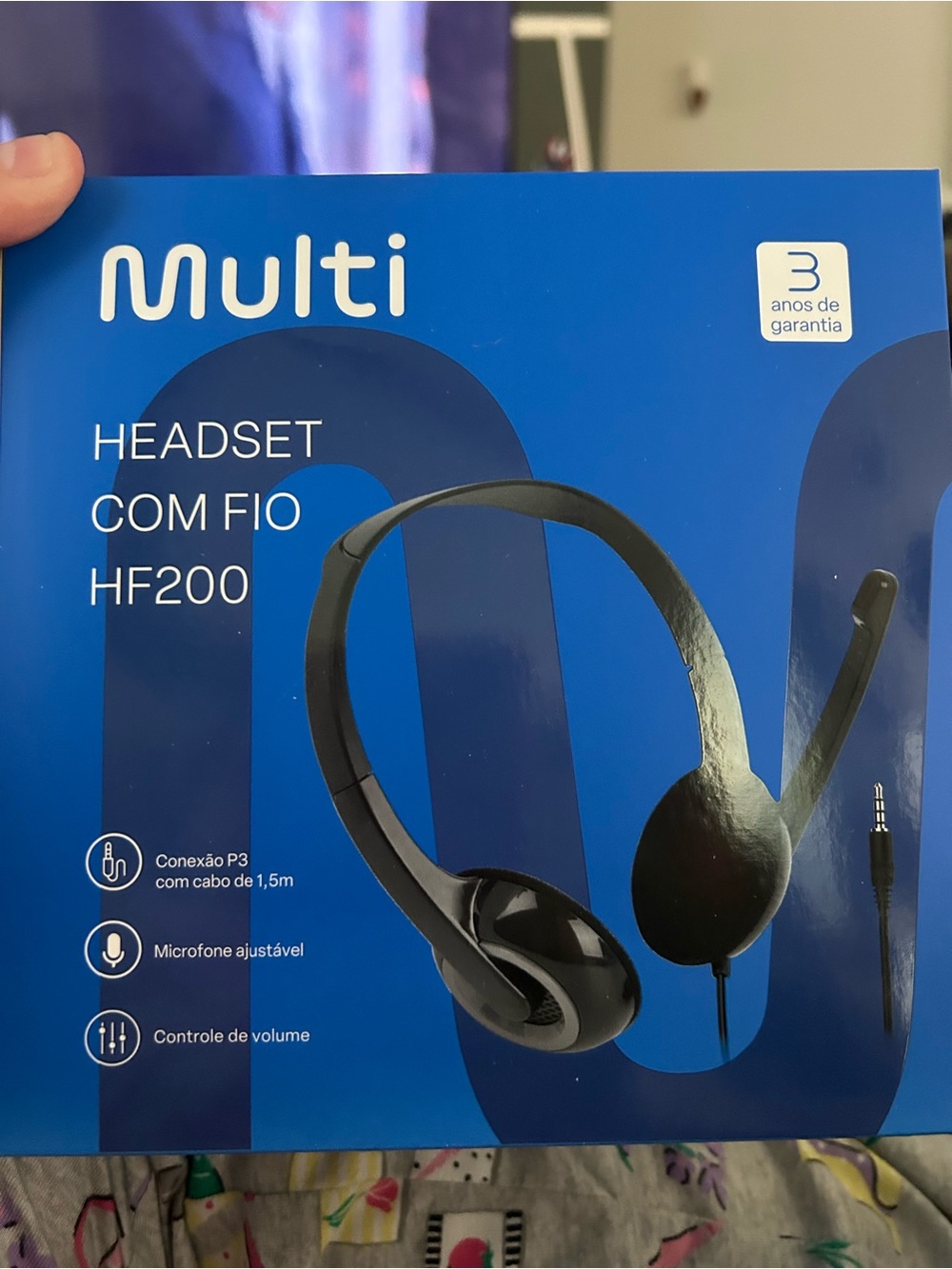 HF200 On-Ear Wired Headset - Black